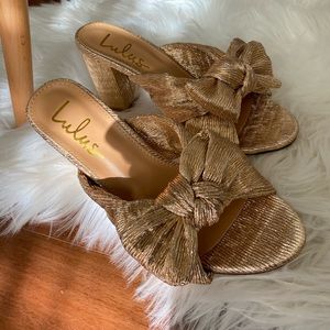 NWOT Sandals Rosé Gold like Loeffer Randall